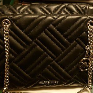 Brand New Michaels Kors Kathy Satchel Black Leathe